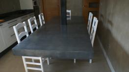 vista de mesa sin patas en revestil aluminio